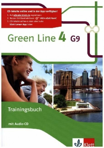 Green Line 4 G9: Trainingsbuch mit Audios Klasse 8 (Green Line G9. Ausgabe ab 2015)