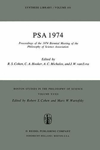 PSA 1974: Proceedings of the 1974 Biennial Meeting Philosophy of Science Association (Boston Studies in the Philosophy and History of Science, 32, Band 32)