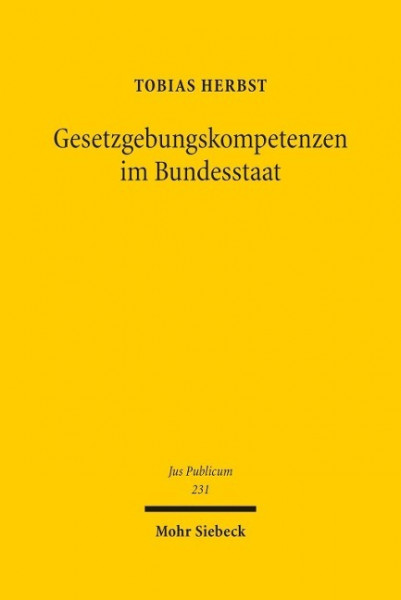 Gesetzgebungskompetenzen im Bundesstaat
