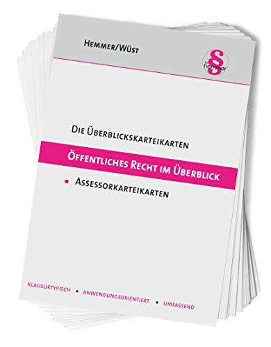Öffentliches Recht im Überblick: Ass. Karteikarten (Karteikarten - Öffentliches Recht)