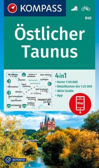 KOMPASS Wanderkarte 840 Östlicher Taunus 1:50.000