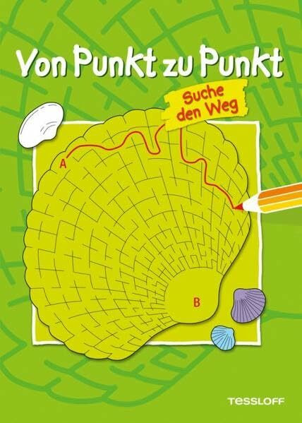 Von Punkt zu Punkt. Suche den Weg: Malbuch