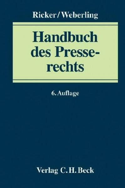 Handbuch des Presserechts