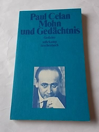 Mohn und Gedächtnis (suhrkamp taschenbuch)