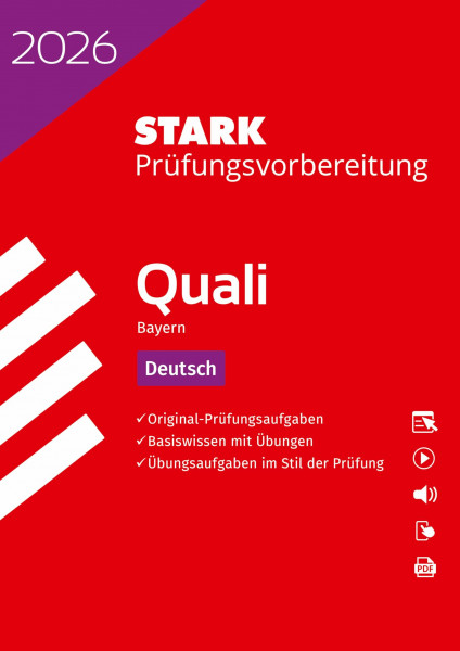 STARK Deutsch 9. Klasse - Quali Mittelschule 2026 Bayern - Prüfungsvorbereitung (Abschlussprüfungen)