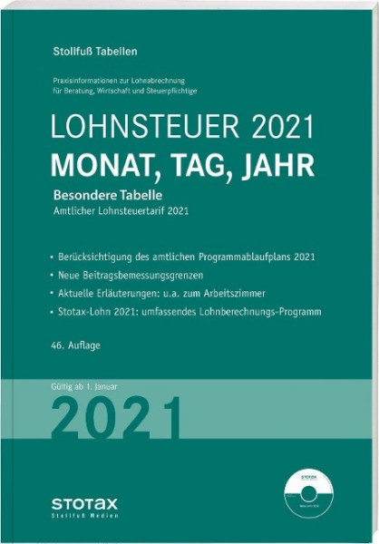 Tabelle, Lohnsteuer 2022 Monat, Tag, Jahr