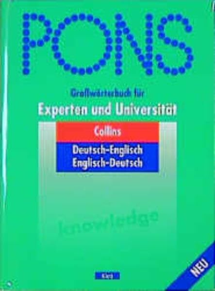 PONS Grosswörterbuch: PONS Großwörterbuch, Collins Englisch
