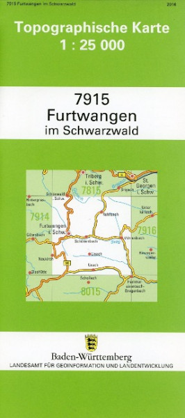 Furtwangen im Schwarzwald 1 : 25 000