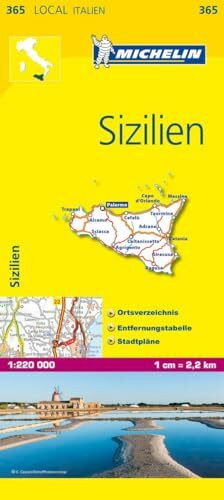 Michelin Sizilien: Straßen- und Tourismuskarte 1:200.000 (MICHELIN Localkarten, Band 365)