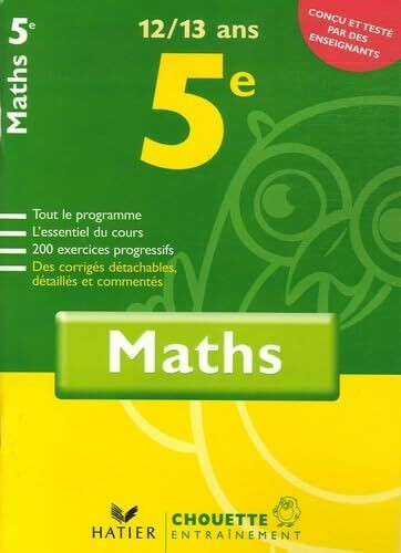 Chouette Maths 5e: 12-13 Ans