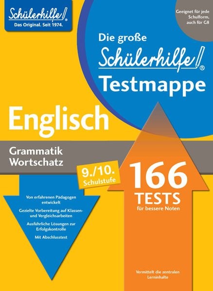 Testmappe Englisch Grammatik/Wortschatz (Kl. 9.-10.)