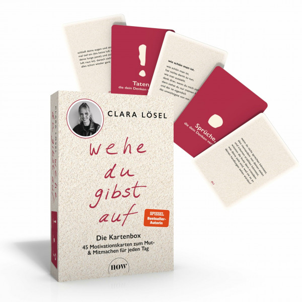 Wehe du gibst auf: 45 Motivationskarten zum Mut- und Mitmachen für jeden Tag. Die Karten zum gleichnamigen BookTok #1 und SPIEGEL-Bestseller