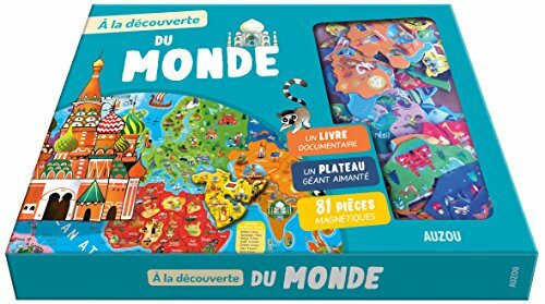À LA DÉCOUVERTE DU MONDE: Avec 1 plateau aimanté et 81 pièces magnétiques