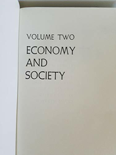 Economy and Society: 2 volumes set