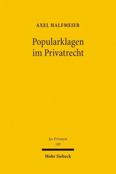 Popularklagen im Privatrecht