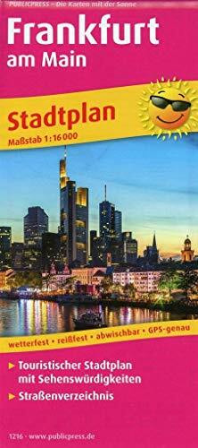 Frankfurt am Main: Touristischer Stadtplan mit Sehenswürdigkeiten und Straßenverzeichnis. 1:16000 (Stadtplan: SP)