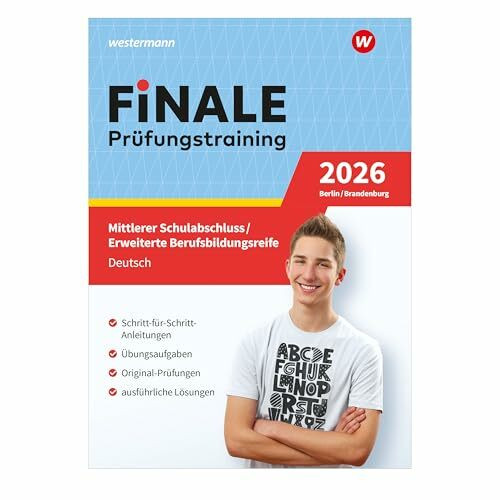 FiNALE - Prüfungstraining Mittlerer Schulabschluss, Fachoberschulreife, Erweiterte Berufsbildungsreife Berlin und Brandenburg: Deutsch 2026 Arbeitsbuch mit Lösungsheft