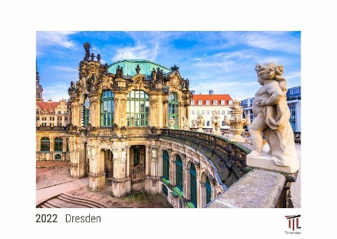 Dresden 2022 - White Edition - Timokrates Kalender, Wandkalender, Bildkalender - DIN A3 (42 x 30 cm)