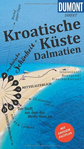 DuMont direkt Reiseführer Kroatische Küste Dalmatien: Mit großem Faltplan