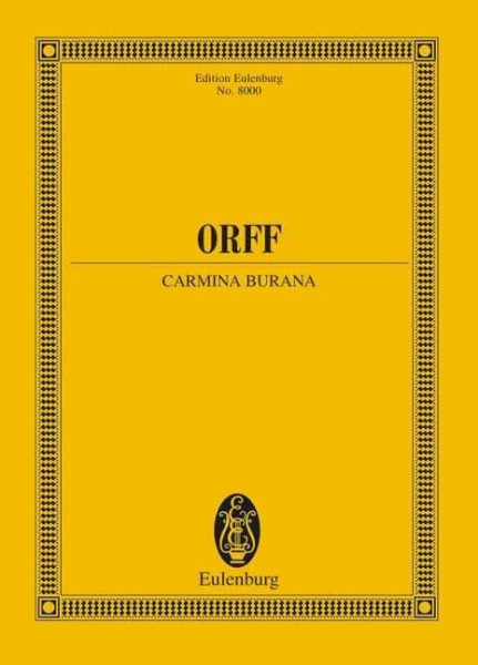 Carmina Burana: Cantiones profanae. Soli (STBar), gemischter Chor (SATB), Kinderchor und Orchester. Studienpartitur. (Eulenburg Studienpartituren)