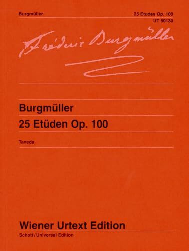 25 Etüden: Nach der Erstausgabe editiert. op. 100. Klavier. (Wiener Urtext Edition)