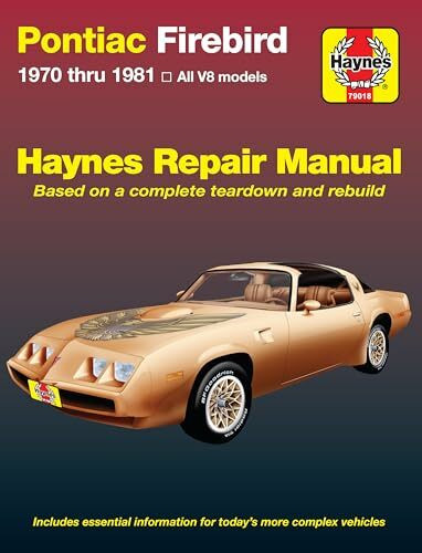 Pontiac Firebird V8, 1970-1981 (Haynes Pontiac Firebird V8 Haynes Repair Manual)