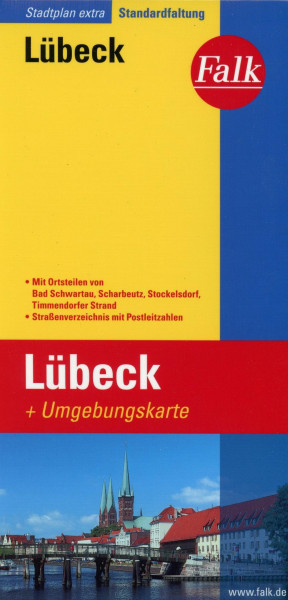 Falk Stadtplan Extra Standardfaltung Lübeck