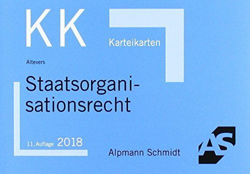 Karteikarten Staatsorganisationsrecht