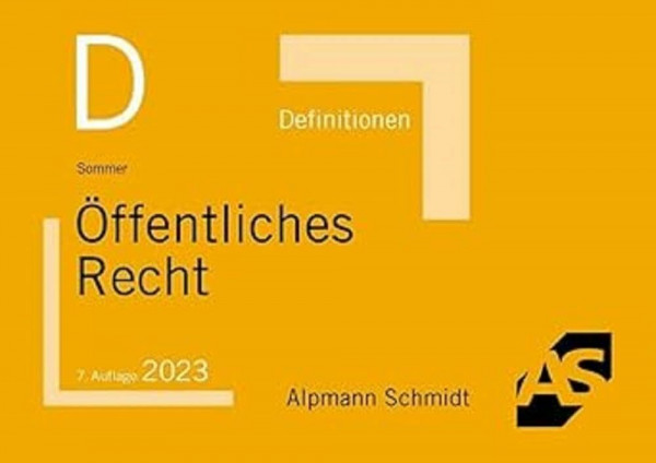 Definitionen Öffentliches Recht