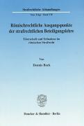 Römischrechtliche Ausgangspunkte der strafrechtlichen Beteiligungslehre