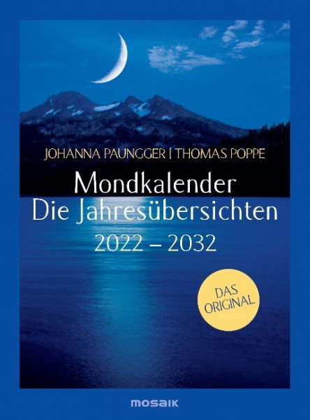 Mondkalender - die Jahresübersichten 2022-2029