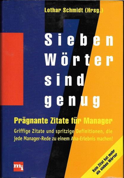 Sieben Wörter sind genug