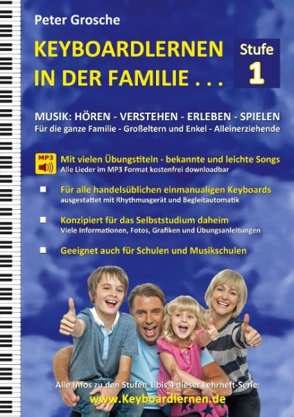 Keyboardlernen in der Familie (Stufe 1)