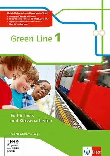 Green Line 1: Fit für Tests und Klassenarbeiten mit Lösungsheft und Mediensammlung Klasse 5 (Green Line. Bundesausgabe ab 2014)