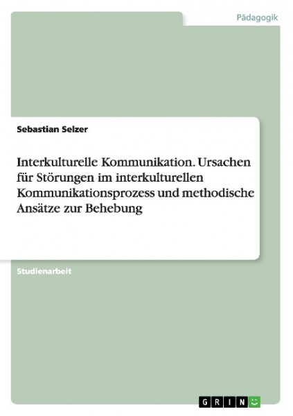 Interkulturelle Kommunikation. Ursachen für Störungen im interkulturellen Kommunikationsprozess und