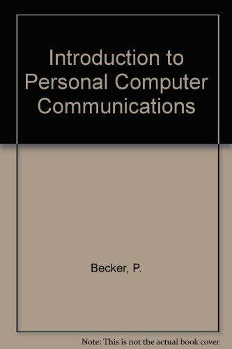 Introduction to PC Communications/Book and Disk