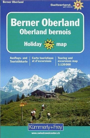 KuF Schweiz Holiday Map Berner Oberland 1 : 120 000