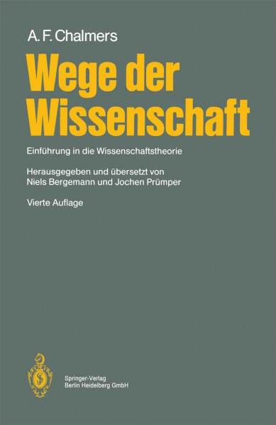 Wege der Wissenschaft: Einführung in die Wissenschaftstheorie