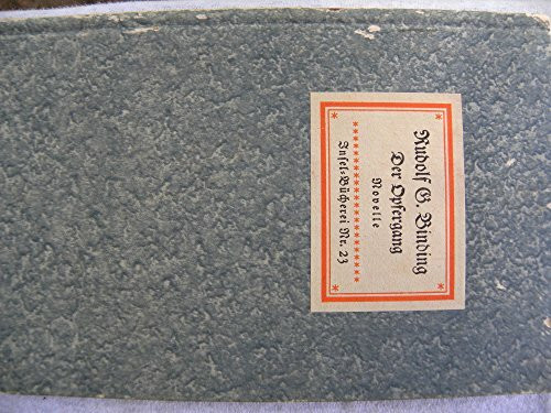 Der Opfergang: Eine Novelle (Insel-Bücherei)