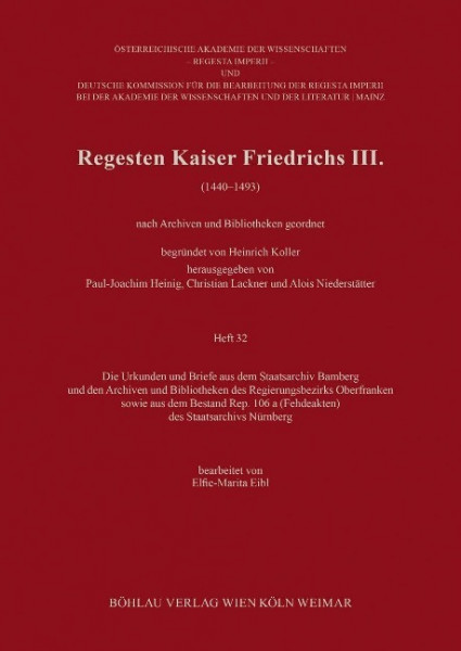 Regesten Kaiser Friedrichs III. (1440-1493)