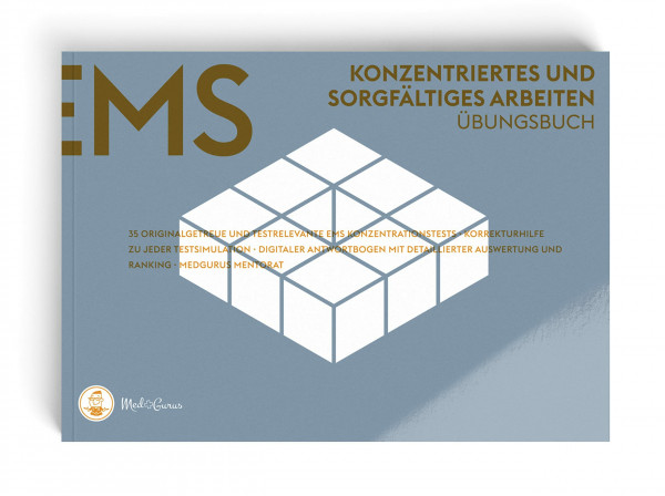 EMS Vorbereitung 2023 | Konzentriertes und sorgfältiges Arbeiten | Übungsbuch zur Vorbereitung auf den Medizinertest in der Schweiz