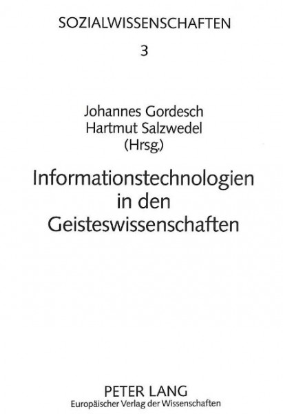 Informationstechnologien in den Geisteswissenschaften