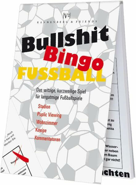 Bullshit-Bingo Fußball: Fußballblöckchen (Spieleblöckchen)