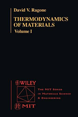 Thermo Vol 1 (Mit Series in Materials Science and Engineering, Band 1)