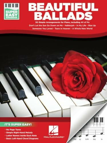 Beautiful Ballads - Super Easy Songbook. Klavier Solo.
