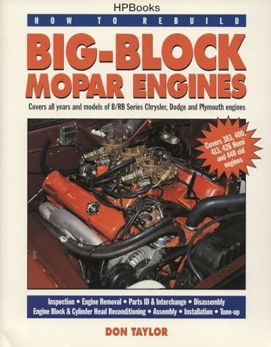 How to Rebuild Big-Block Mopar Engines: Covers All Years and Models of B/Rb Series Chrysler, Dodge and Plymouth Engines