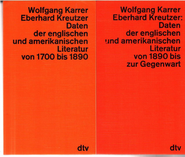 Daten der englischen und amerikanischen Literatur von 1700 bis 1890.