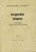 temporibus tempora: Festschrift für Abt Placidus Mittler (Siegburger Studien) temporibus tempora: Festschrift für Abt Placidus Mittler (Siegburger Studien)