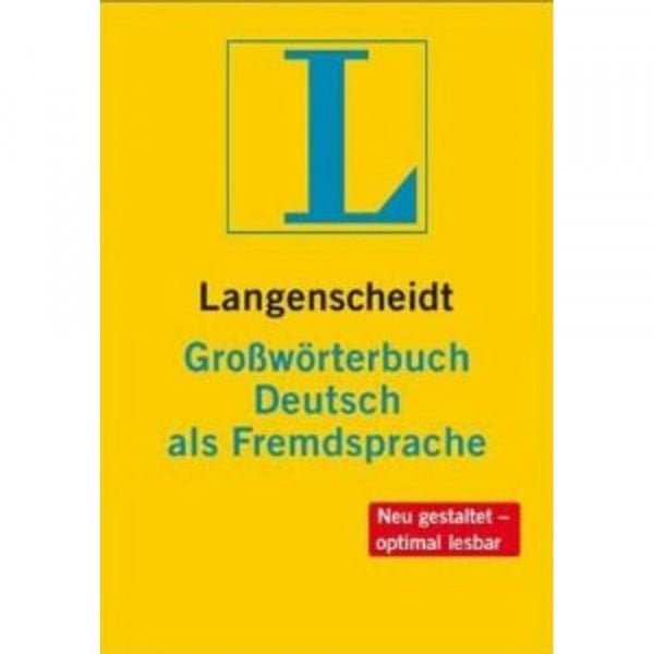 Langenscheidt Großwörterbuch Deutsch als Fremdsprache - Buch (Hardcover) + CD-ROM: Grossworterbuch. Deutsch als Fremdsprache mit Cd-rom