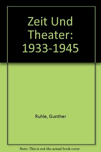 1933-1945 (Zeit Und Theater)